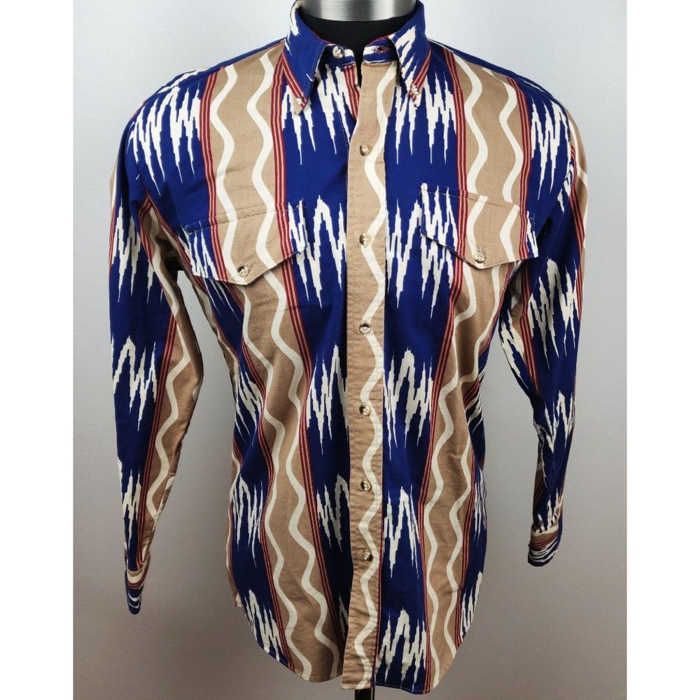 Vintage 1980s Men's Roper Western Shirt Cowboy Pro